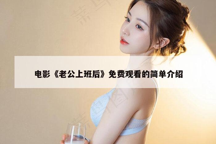 电影《老公上班后》免费观看的简单介绍