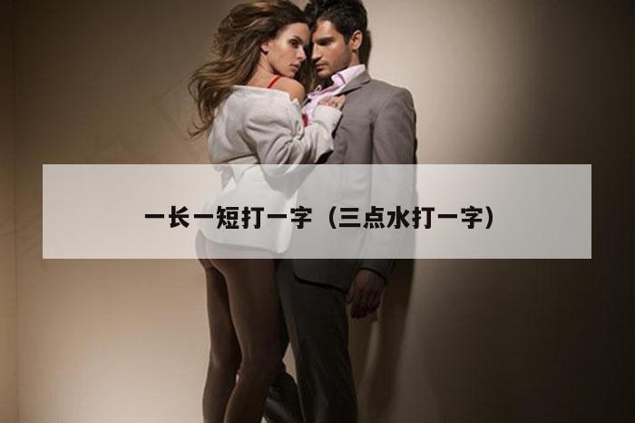 一长一短打一字（三点水打一字）
